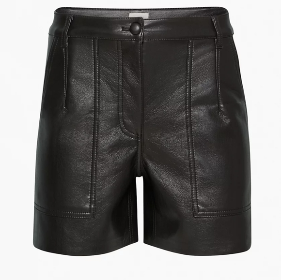 Butter soft utility leather shorts - Picture 3 of 6